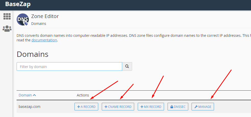 How To Add DNS Records In CPanel Hosting BaseZap